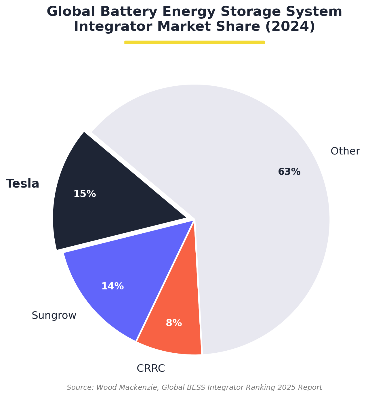 Tesla market share chart